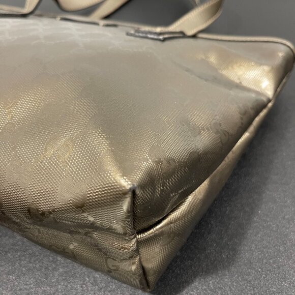 Gucci GG Imprime Tote Brown Metallic (174386) - Picture 4 of 12
